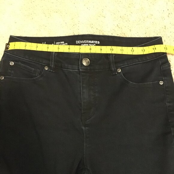 Denver Hayes Hanna Curve Tech High Rise Dark Blue Jeans - Picture 12 of 16